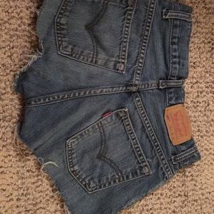 Vintage High Waisted Levi’s Denim Shorts